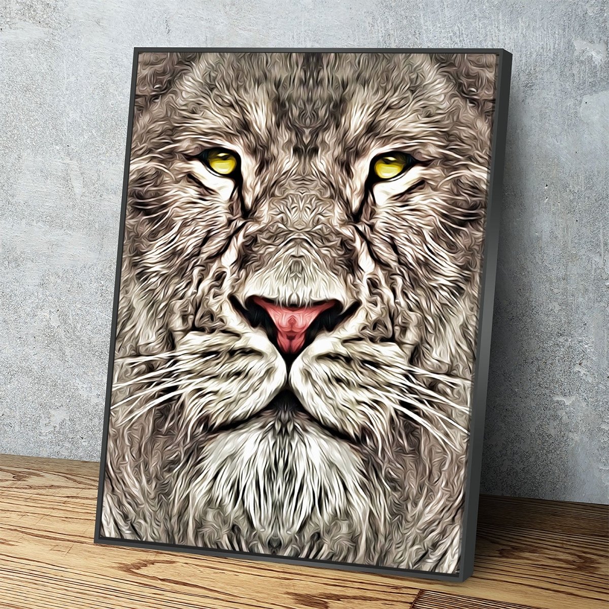 The King Canvas Wall Art, Lion Decor