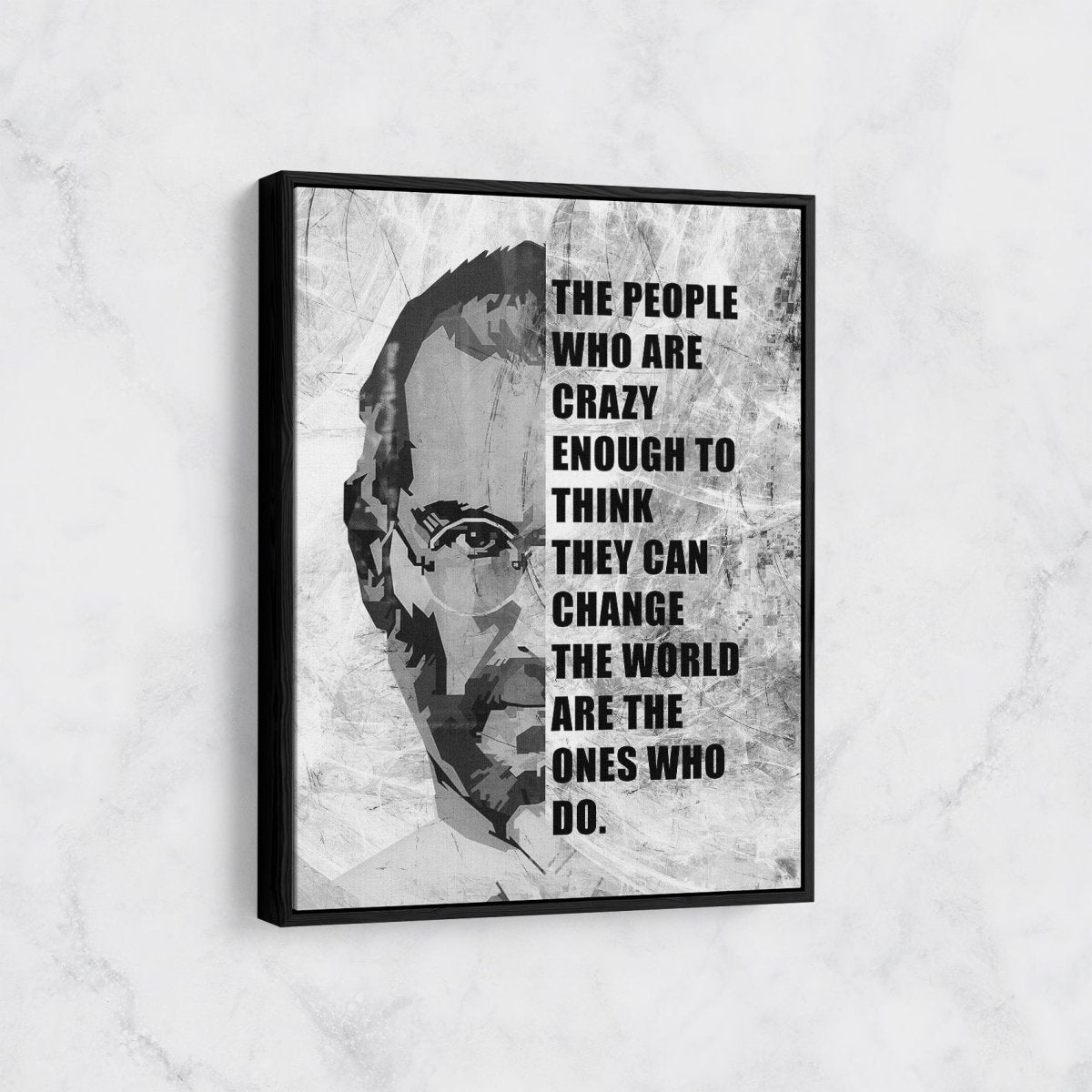 The People Who Are Crazy Enough Canvas Wall Art - Steve Jobs Quote