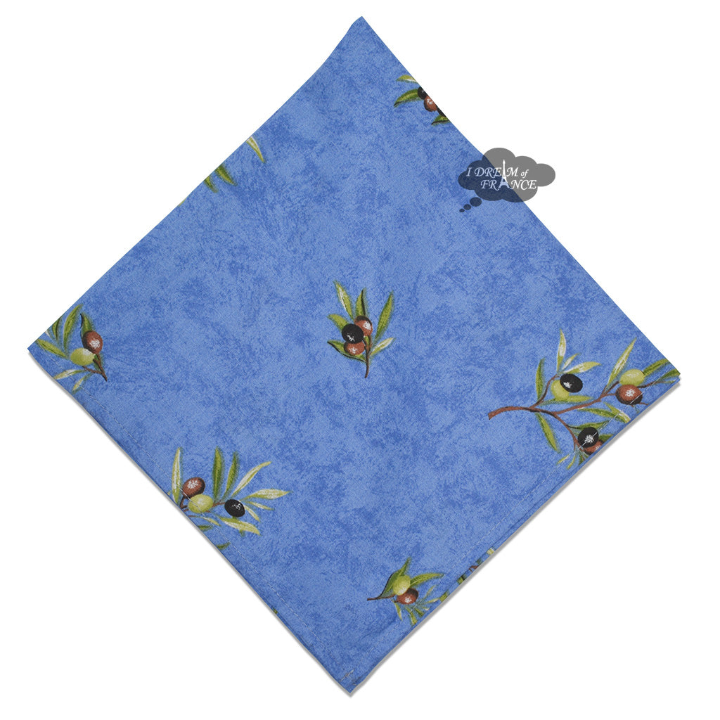 Clos des oliviers Blue Provence All-Over Cotton Napkin by Label France