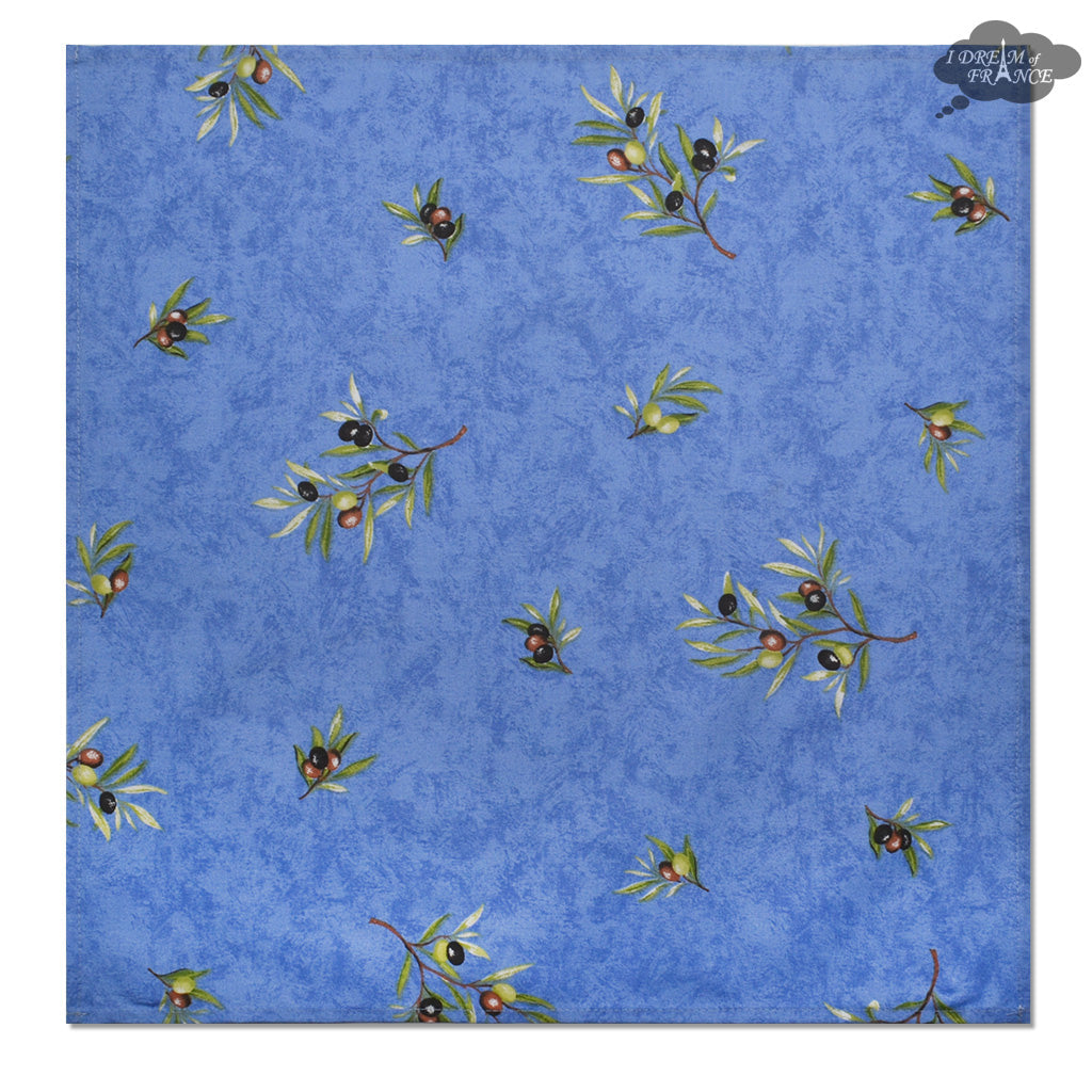 Clos des oliviers Blue Provence All-Over Cotton Napkin by Label France