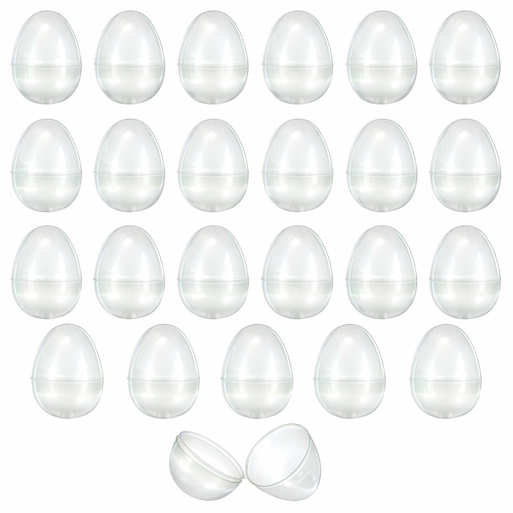 Set of 24 Glow in the Dark Easter Eggs - Large Night Prize Hunt 3.15 Inches