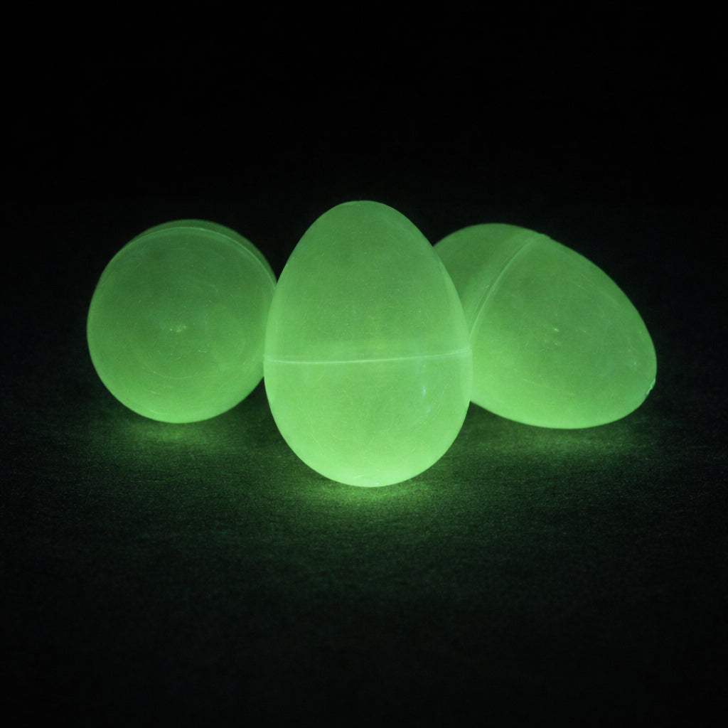 Set of 24 Glow in the Dark Easter Eggs - Large Night Prize Hunt 3.15 Inches