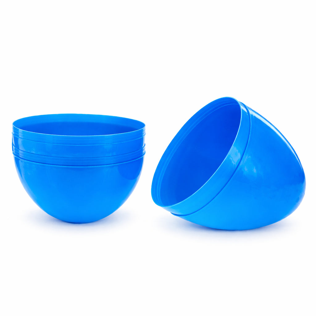 Set of 2 Blue Giant Jumbo Large Size Fillable Plastic Easter Eggs 10 Inches