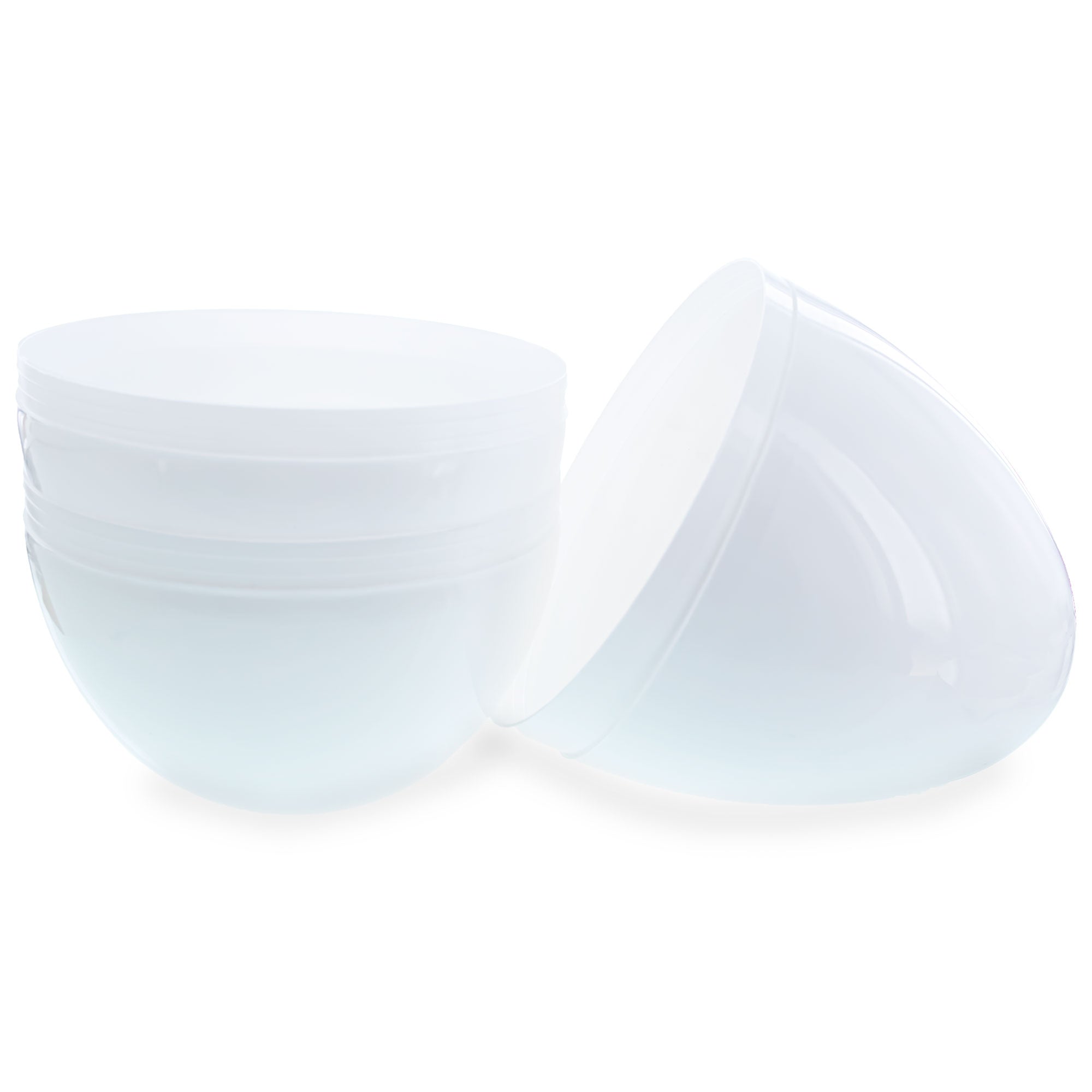 Set of 2 White Large  Jumbo  Giant Fillable Plastic Easter Eggs 10 Inches