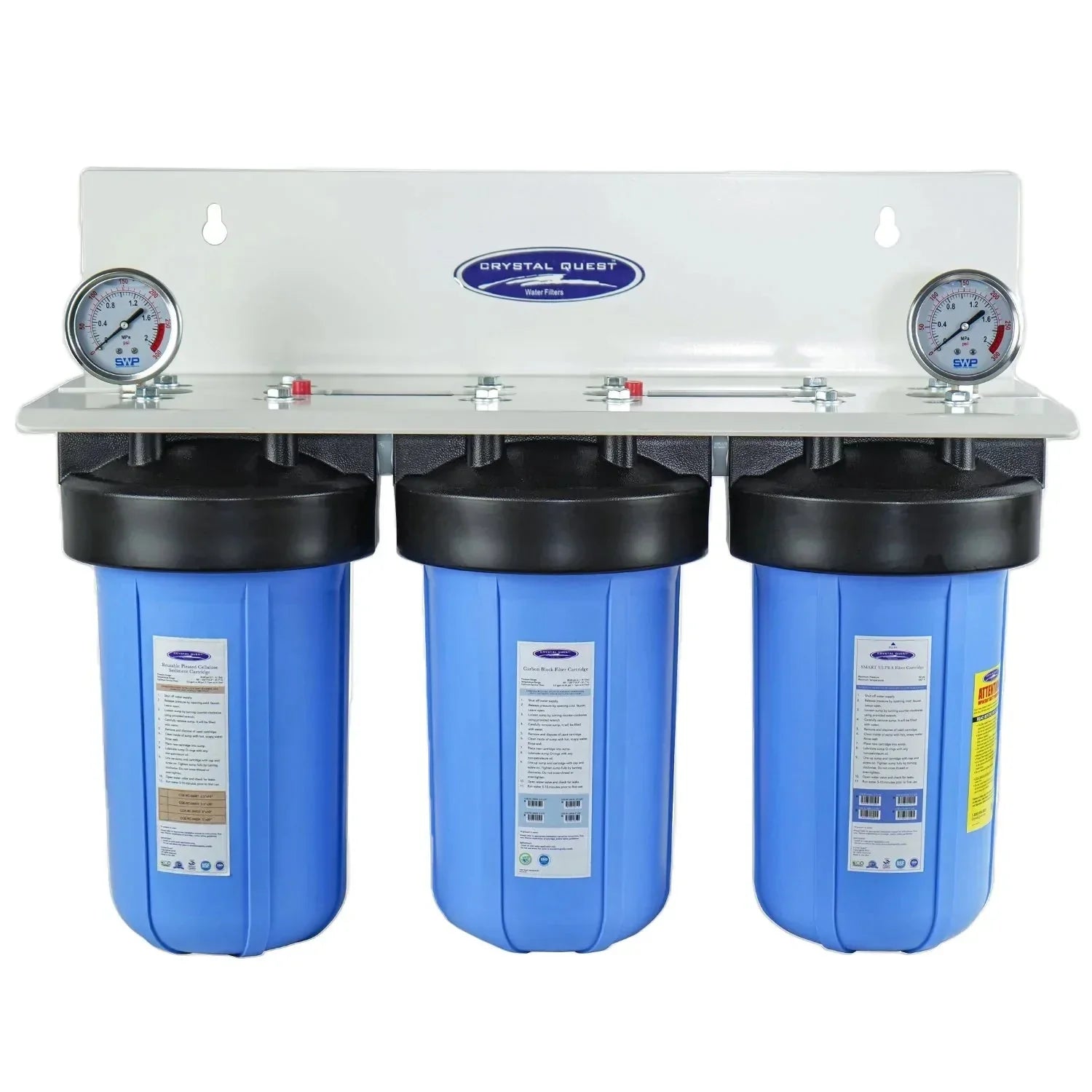 Compact Whole House Water Filter | Metal Removal (2-4 GPM | 1-2 people)