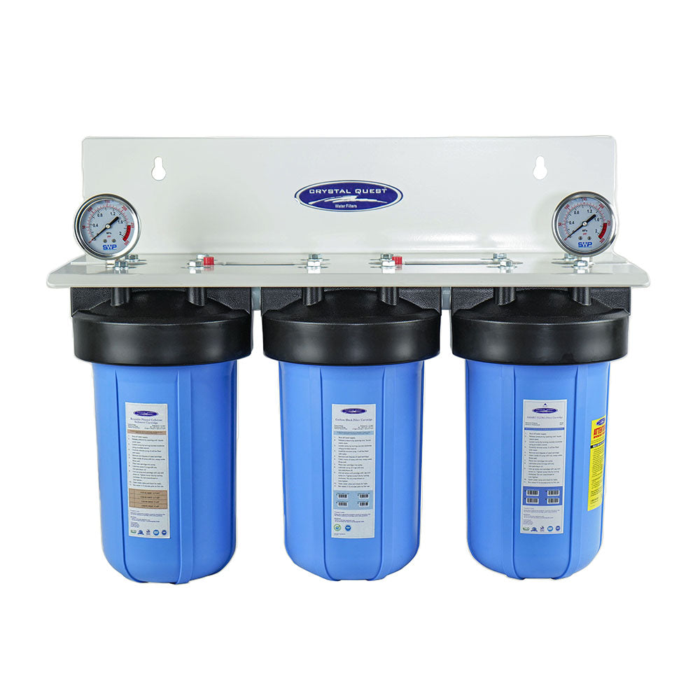 Compact Whole House Water Filter, Fluoride Removal (2-4 GPM | 1-2 people)