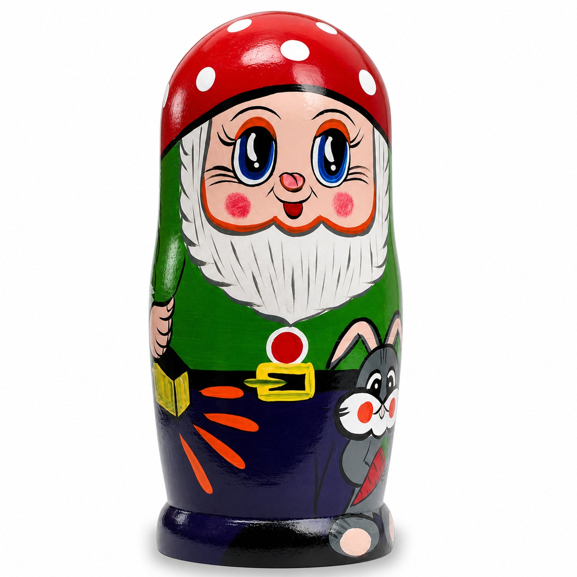 Set of 7 Gnomes Wooden Nesting Dolls 8 Inches