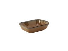 Tuxton GAJ-552 Vitrified China Rectangular Side Dish Mojave - 8 oz - 2 Dozen