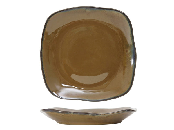 Tuxton GAN-503 Vitrified China Square Pasta Plate Night Sky - 21 oz - 1 Dozen