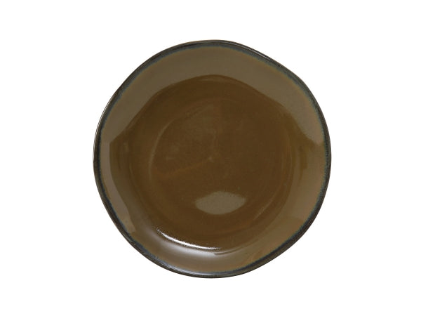 Tuxton GAR-008 Vitrified China Plate Red Rock - 11.625 in. - 1 Dozen