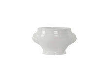 Tuxton GLP-301 Vitrified China Lion Head Soup Tureen Porcelain White - 8 oz - 1 Dozen