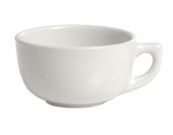 Tuxton China BWE-066 6.75 in. Cappuccino Saucer - White  - 2 Dozen