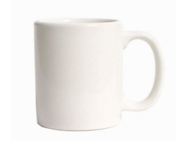 Tuxton China BWM-1202 C-Handle Mug 12 oz. - White  - 2 Dozen