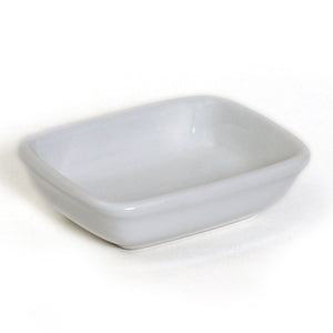 Tuxton China BWZ-040B 4 in. x 3.13 in. Rectangular Sauce - White  - 2 Dozen