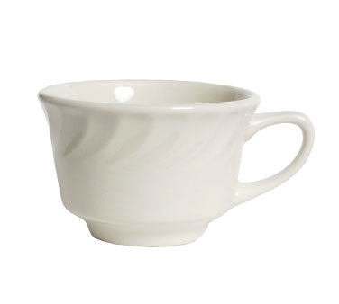 Tuxton China MEF-080 Meridian American 3.88 in. Cup - White  - 3 Dozen
