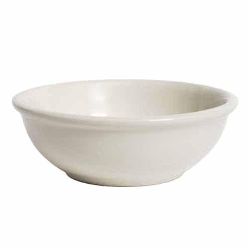 Tuxton China TRE-015 Reno 5.63 in. Wide Rim Rolled Edge Nappie Bowl - White Porcelain  - 3 Dozen