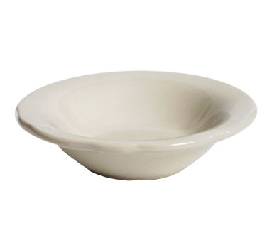Tuxton China TSC-011 Shell 4.75 in. Scalloped Edge Fruit Dish - American White  - 3 Dozen