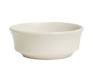 Tuxton China YEB-1203 Monterey 5 in. Embossed Pattern China Bowl - American White  - 3 Dozen