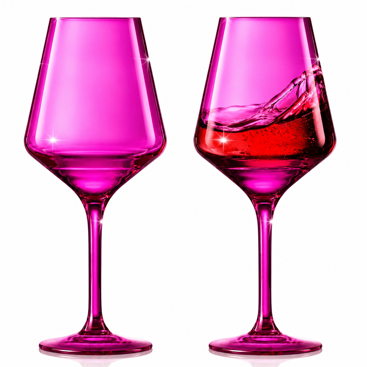 Valencia Acrylic Stemmed Wine Glassware, Set of 2