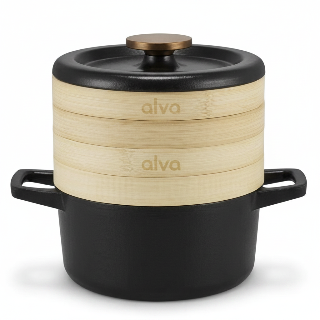 Dutch Oven with Steamer Inserts, 2.5-Qt