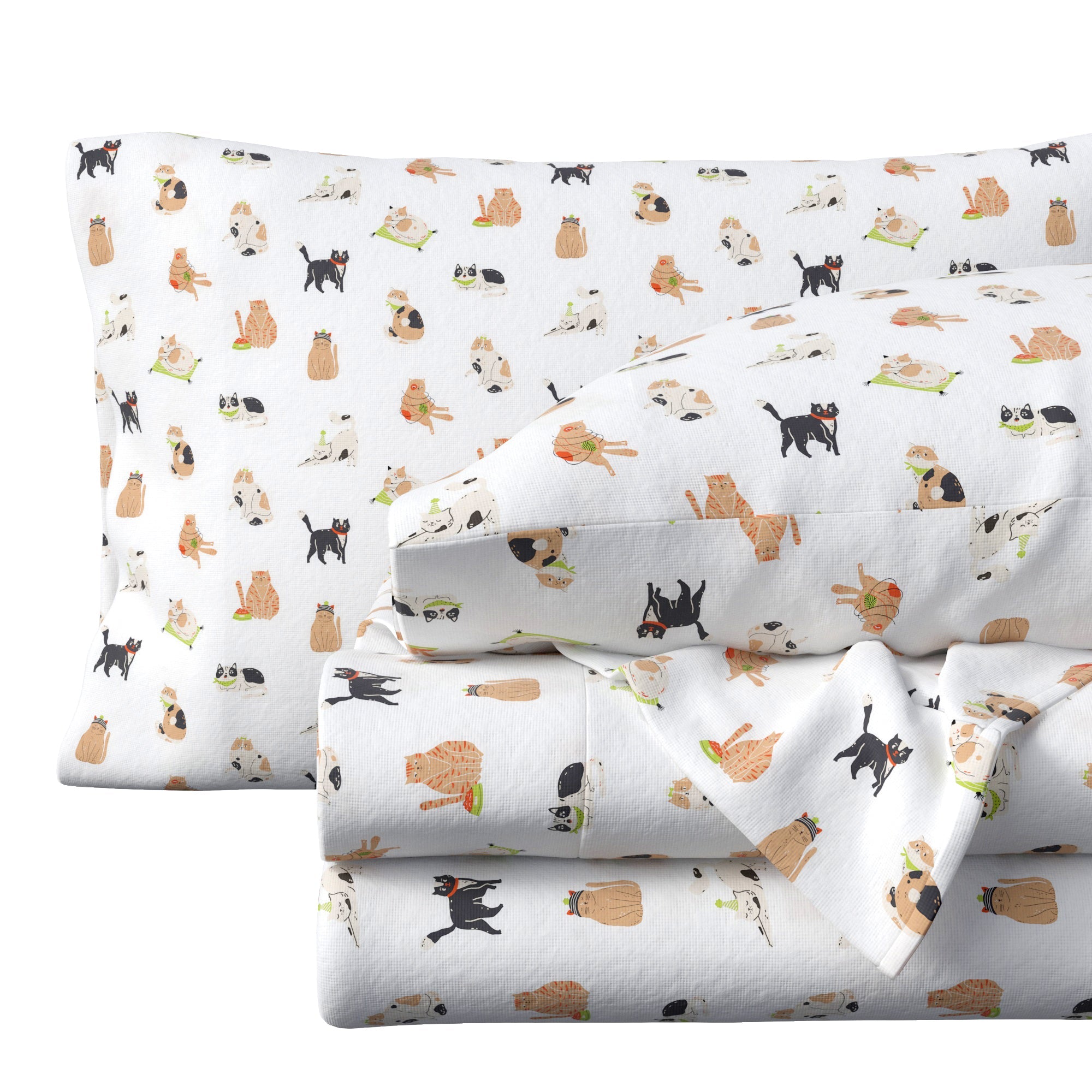 Turkish Cotton Christmas Flannel Sheet - Whittaker Collection