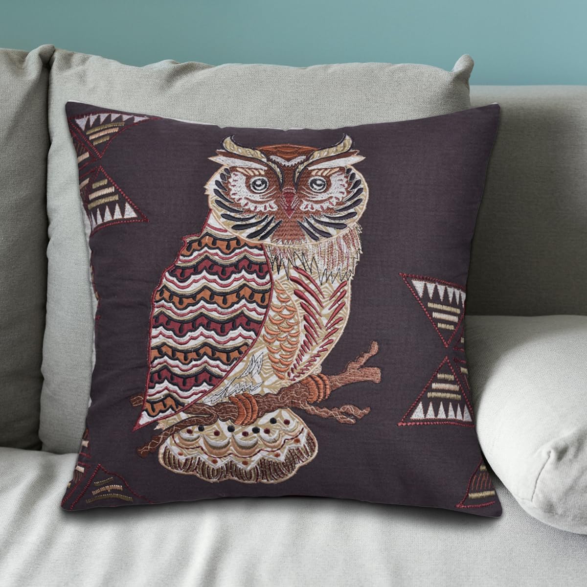 Owl Printed Design Throw Pillow Covers