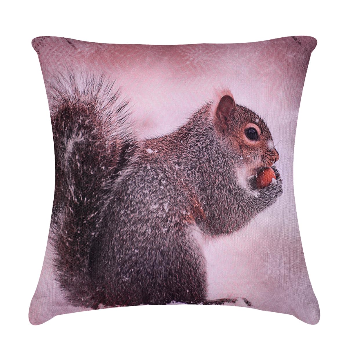 Squirrel Printed Design Throw Pillow Covers
