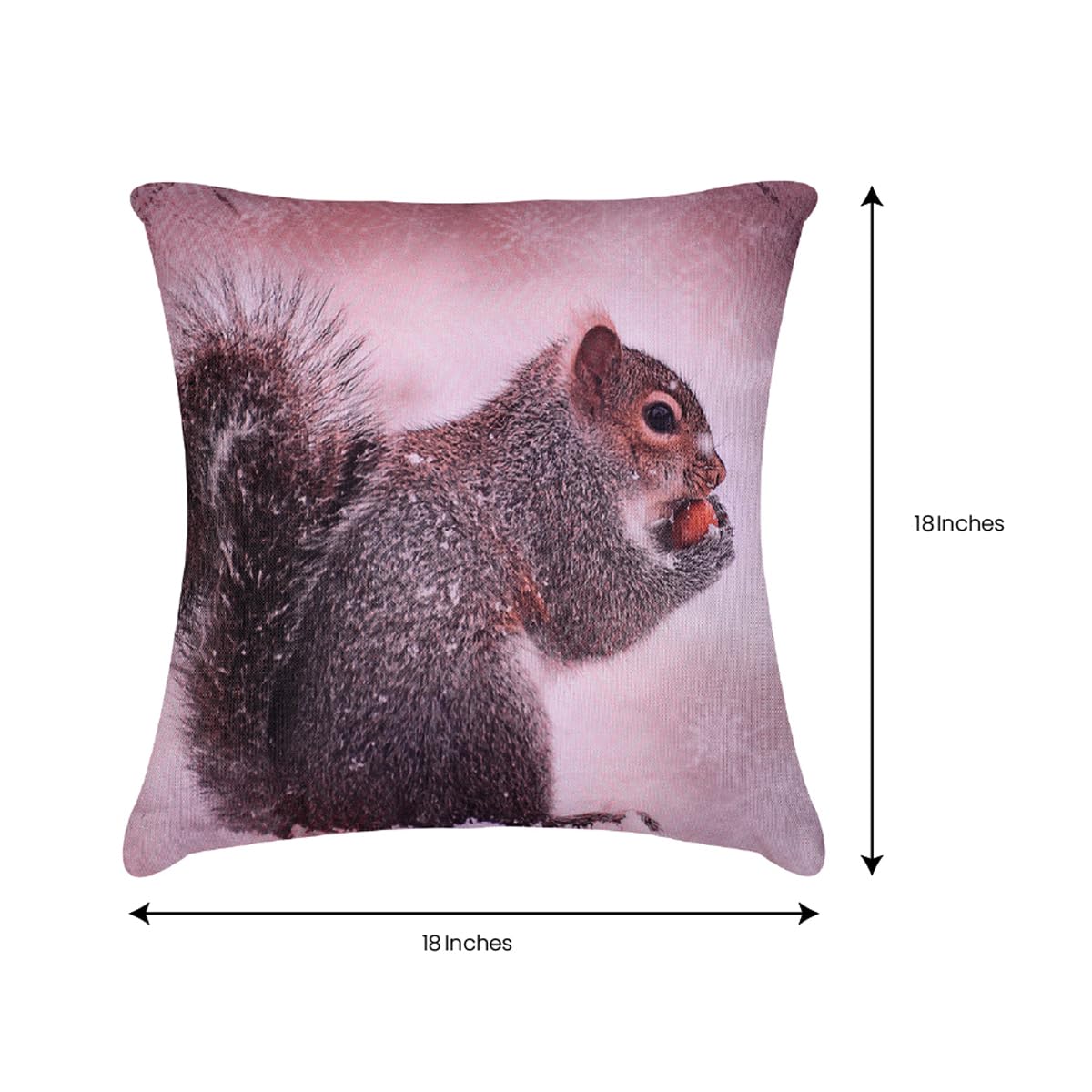Squirrel Printed Design Throw Pillow Covers