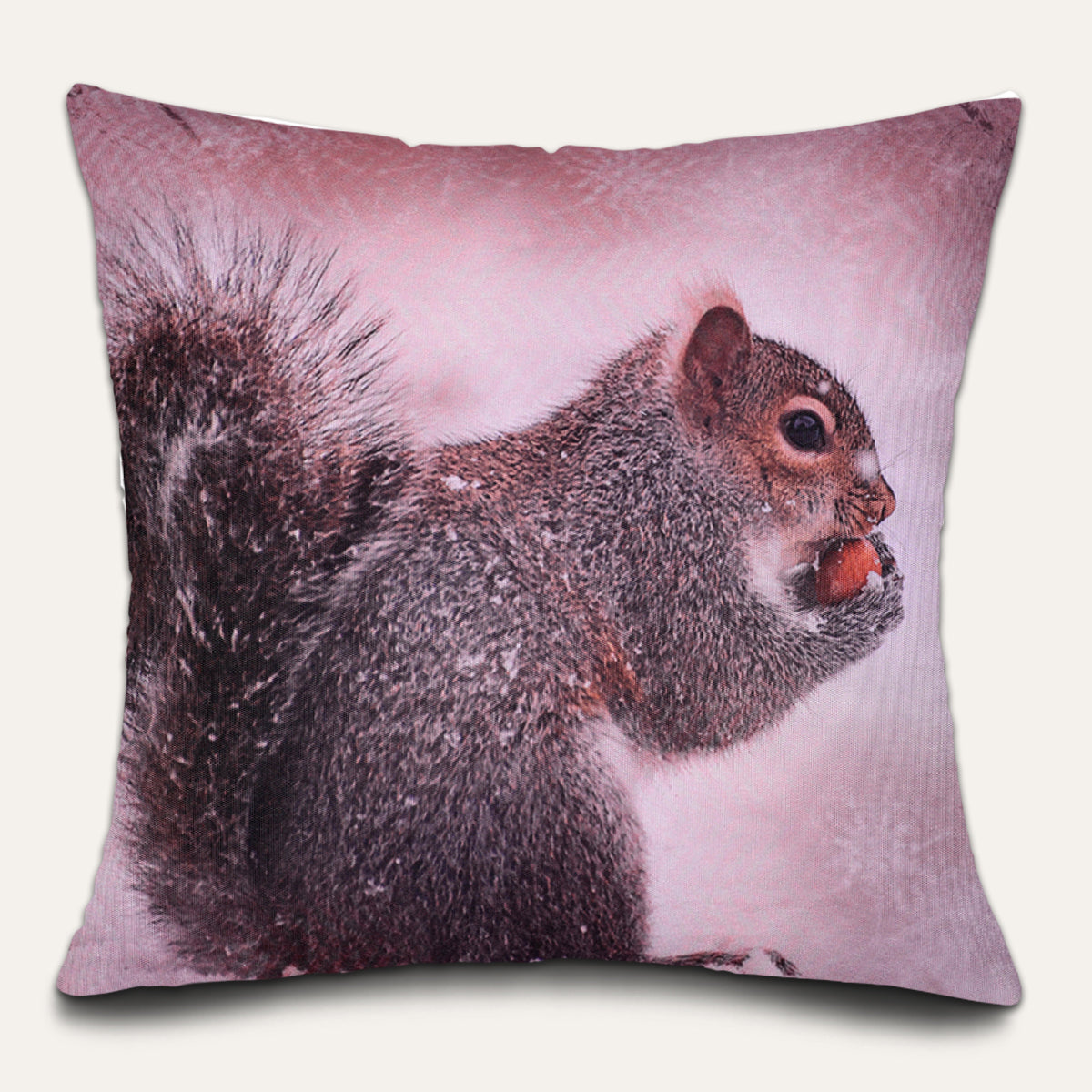 Squirrel Printed Design Throw Pillow Covers