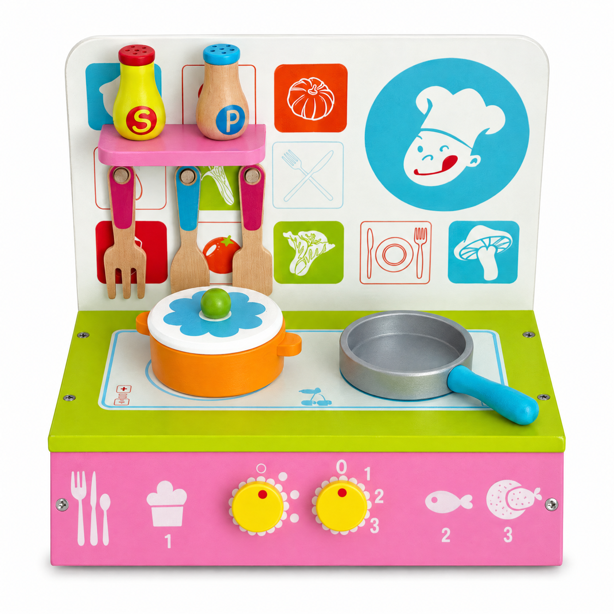 Wooden Kitchen Cooktop Set 12 Inches