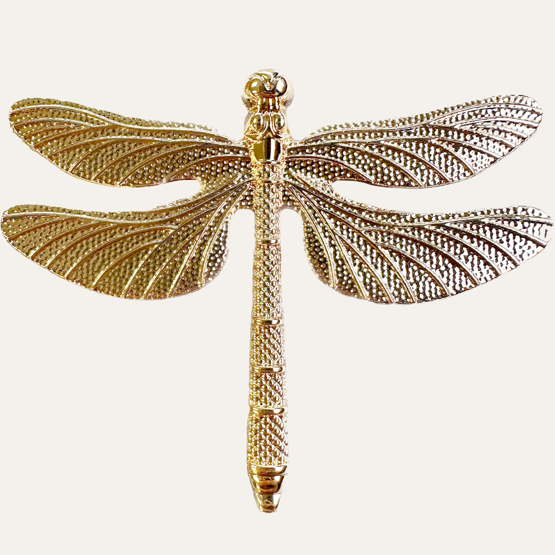 Golden Wings – Napkin Rings in Gold Dragon Fly Design, Elegant Decorative Dining Table Décor
