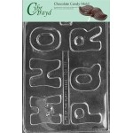 LETTERS - M, N, O, P, Q, R chocolate candy mold