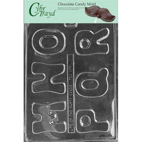 LETTERS - M, N, O, P, Q, R chocolate candy mold