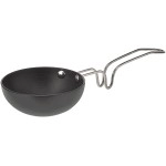 Eris Hard Anodized Mini Fry Pan/Tadka Pan, Black, 4.75