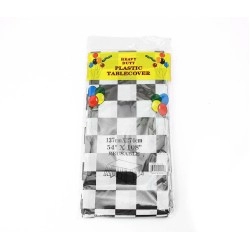 Tytroy 2pc Checkered Racing Table Cover Reusable Flag Table Cover 54