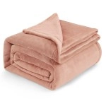 Bedsure Fleece Blankets King Size Coral Pink - Bed Blanket Soft Lightweight Plush Microfiber, 108X90 Inches