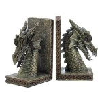 Fierce Dragon Bookends 10X325X7