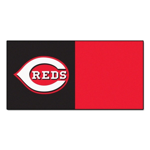 Fanmats 8580 Mlb Cincinnati Reds Nylon Carpet Tile