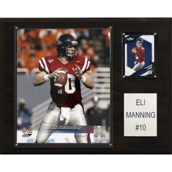 Ncaa Football Eli Manning Mississippi Rebels Player Plaque