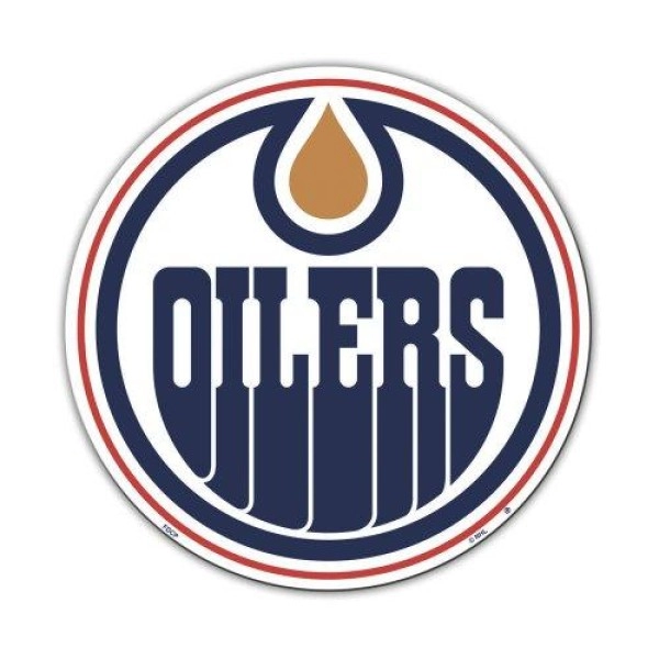 Fremont Die Nhl Edmonton Oilers Vinyl Team Logo Magnet, 12