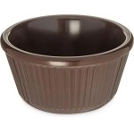 Carlisle Foodservice Products Plastic Ramekins, Sauce Bowl For Catering, Kitchen, Restaurant, 4 Ounces, Chocolate