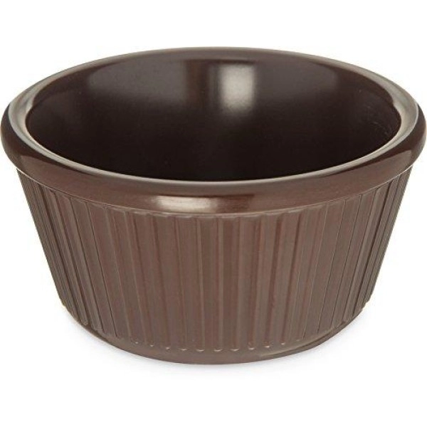 Carlisle Foodservice Products Plastic Ramekins, Sauce Bowl For Catering, Kitchen, Restaurant, 4 Ounces, Chocolate
