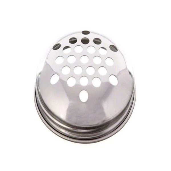 American Metalcraft 12 Oz Cheese Shaker Top W/Extra Large Holes,Silver