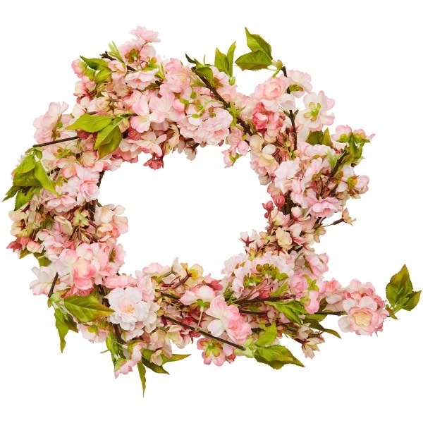 Nearly Natural 4783 Cherry Blossom Wreath, 24-Inch, 5