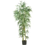 Nearly Natural 5193 Fancy Style Slim Bamboo Silk Tree, 6-Feet, Green