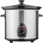 Brentwood Sc-130S Slow Cooker Stainless Steel Body, 3-Quart