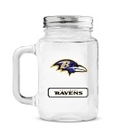 Nfl Los Angeles Chargers 20Oz Glass Mason Jar