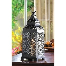 Gifts & Decor Moroccan Temple Tower Candle Holder Hanging Lantern