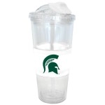 Michigan State Spartans No Spill Straw Tumbler