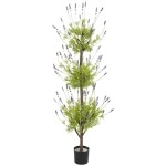 Nearly Natural 5332 Topiary Silk Tree, 4-Feet, Lavender